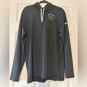 NFL Gray Hoodie with White Drawstrings